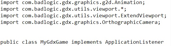 Animation of 30 frames, imports