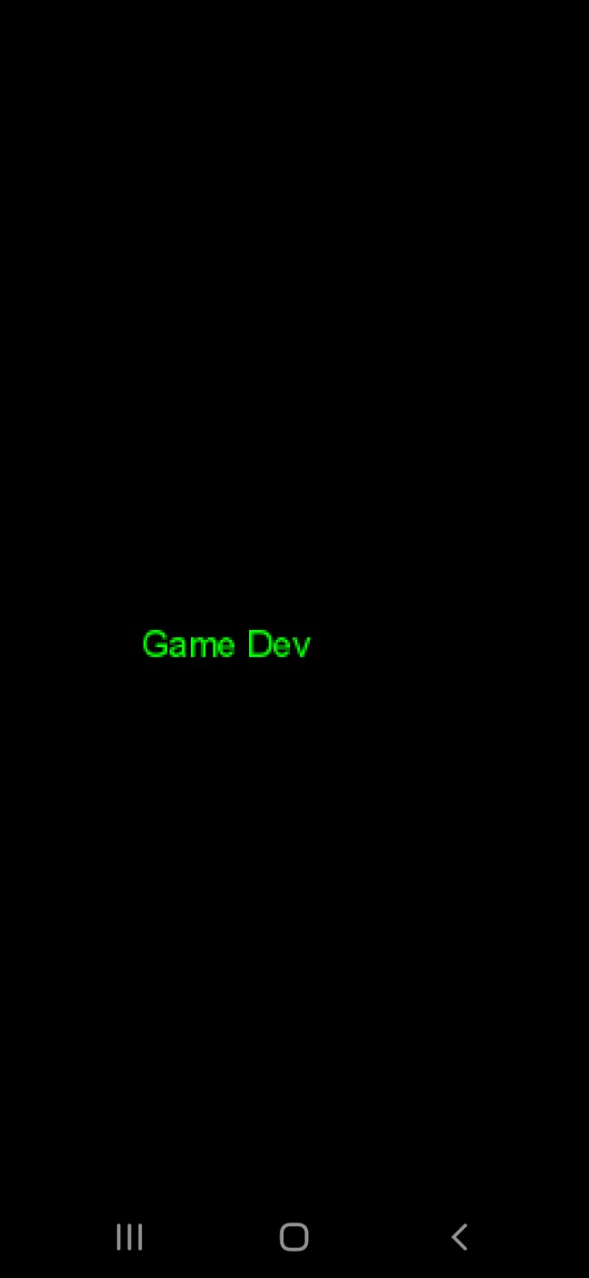 App Project, Text Label Stage