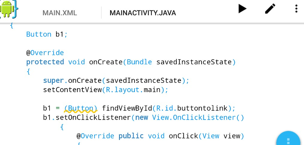 onCreate method uri parse android example