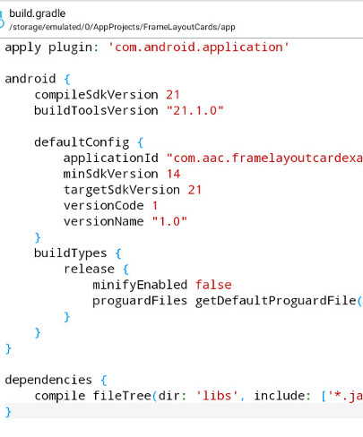 android tutorial, build.gradle file, android 