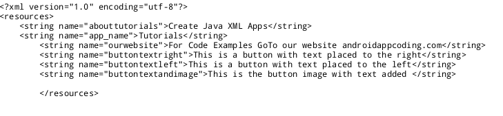 Strings.xml String for this button
