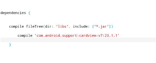 Android Tutorial How To Add a Support Library to the build.gradle  