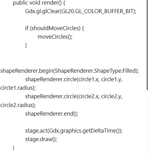 Collision for Circles Collide