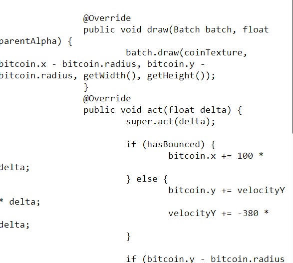 Create a game class Libgdx for CoinActor