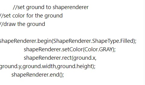 libgdx, draw ground w shapeRenderer