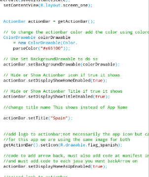 Coding java class for back arrow Android Tutorial