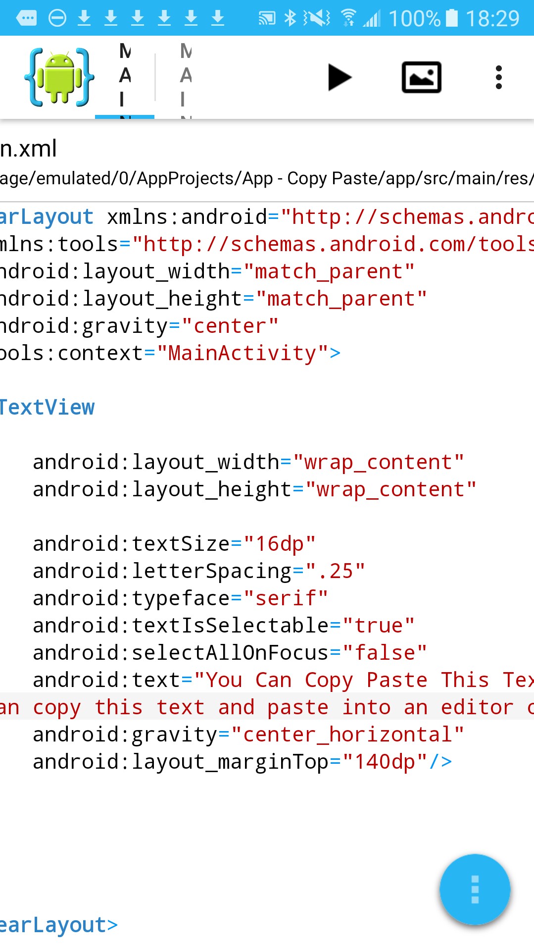 Text is Selectable Attribute