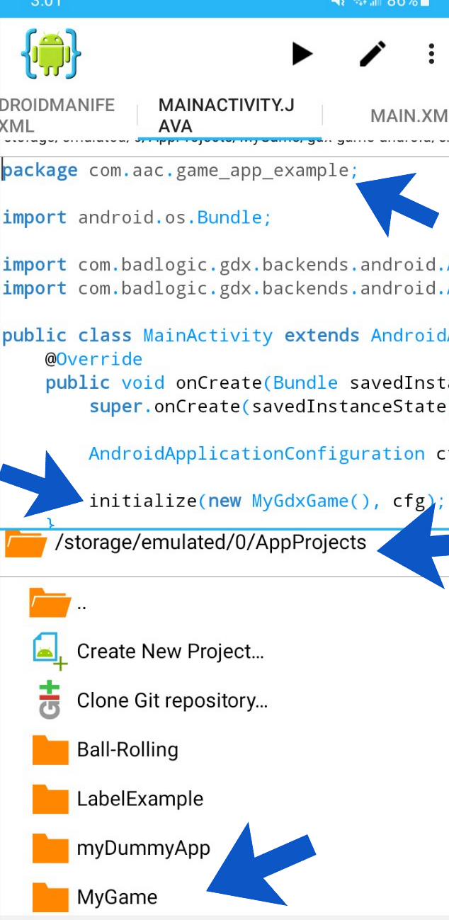 My Game now has its own project folder