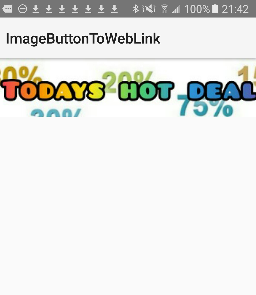 Android Tutorial, Image Button to Smartlink Example 