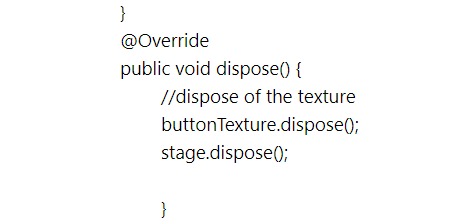 Image Button Stage Dispose method