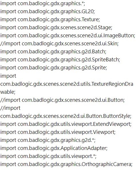 Image Button Stage imports