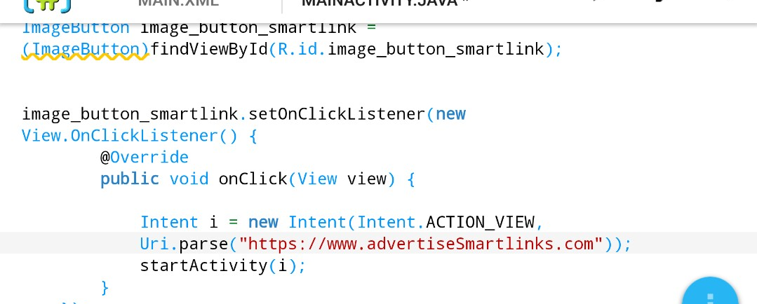 onCreate method uri parse android example