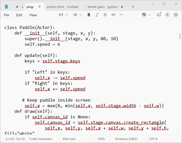 How to align code in Python