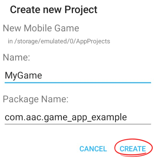 Give Your Game a Name and Package Name