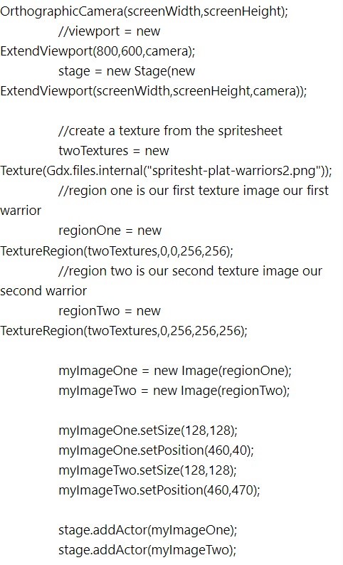 parallel action, game create method