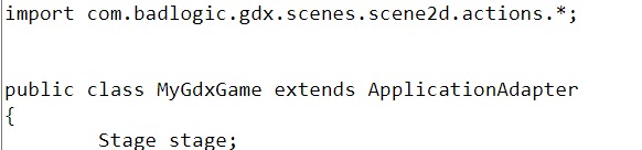game Class parallel action