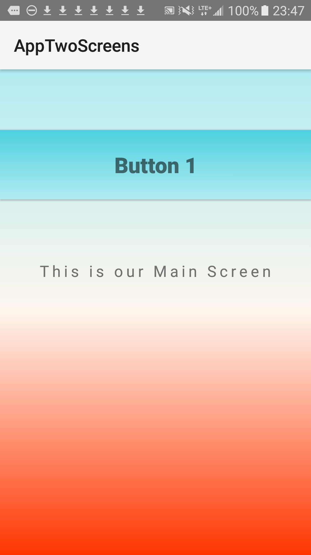Android Tutorial, Gradient Backgrounds