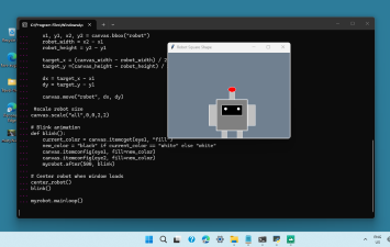 Tkinter Simple Robot