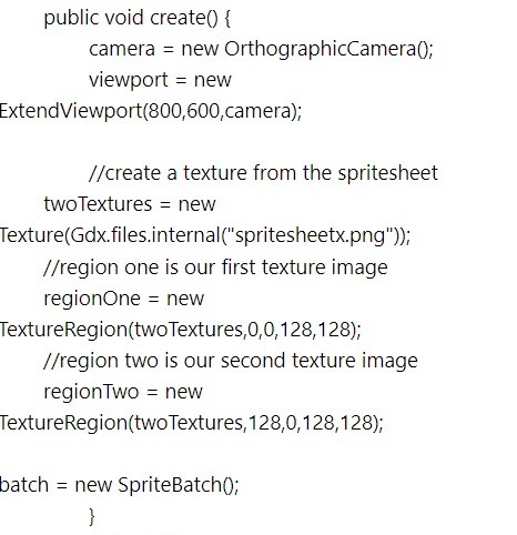 Spritesheet Create Method