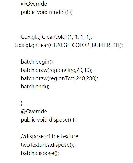 Spritesheet Render method