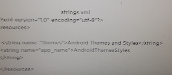 strings for the theme tutorial